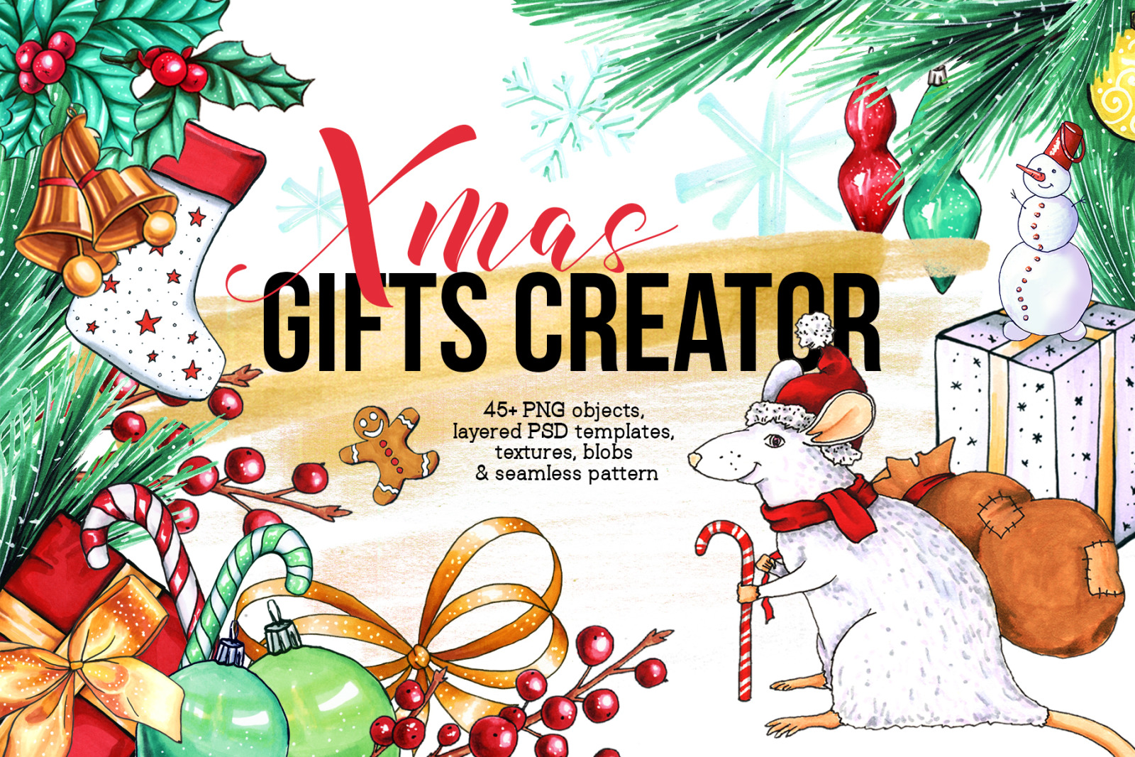 Xmas Gifts Creator - 2020 holidays clipart