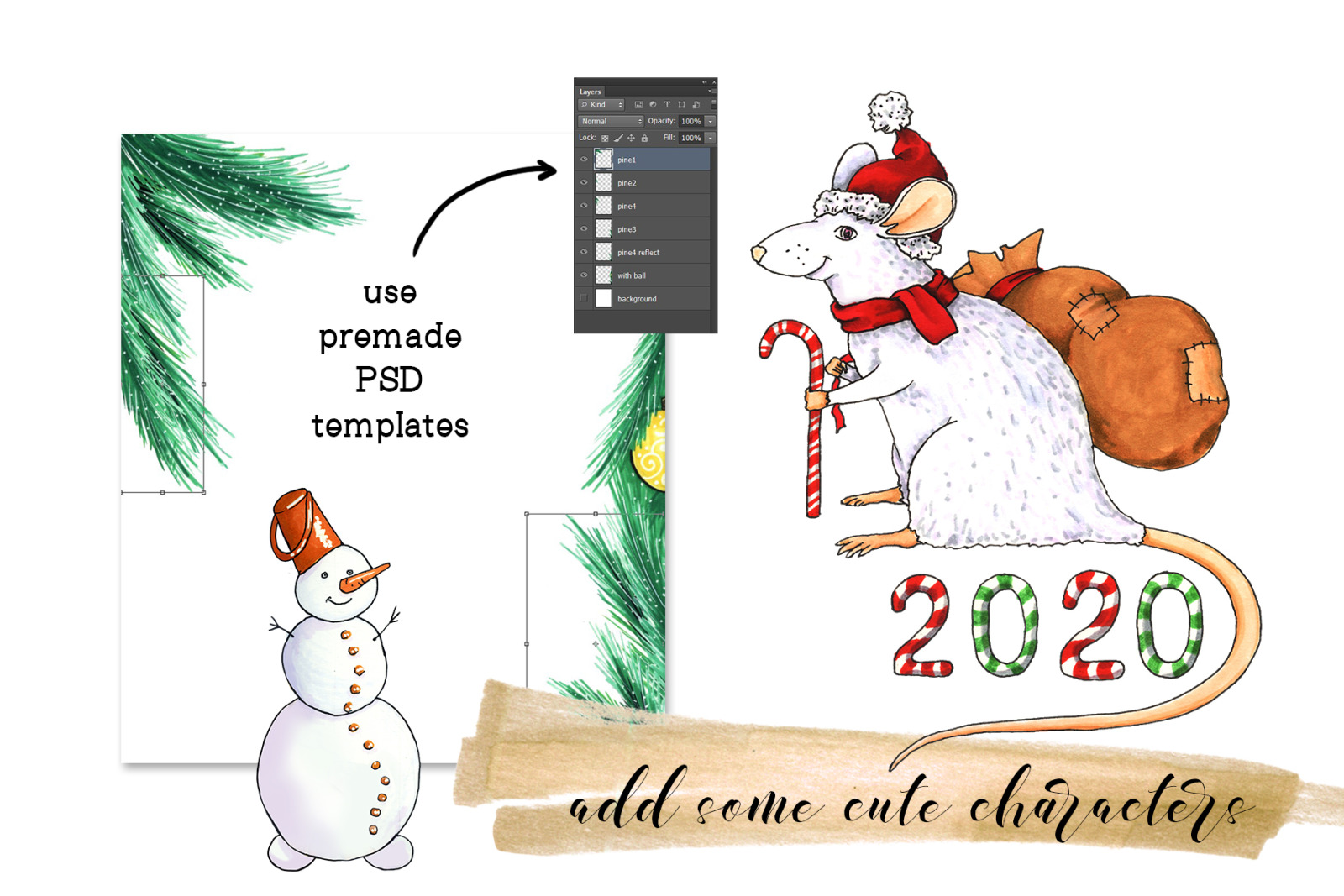 Xmas Gifts Creator - 2020 holidays clipart