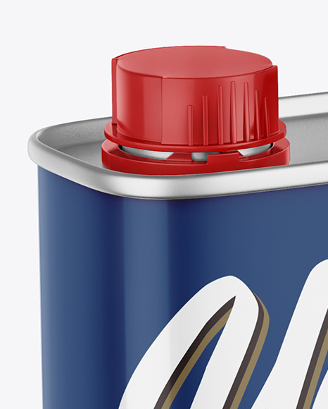 Glossy Tin Can Mockup