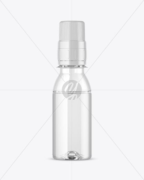 Clear Glass Medicine Bottle Mockup