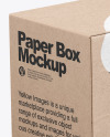 Kraft Box Mockup Kraft Box Mockup