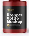 Matte Dropper Bottle w/ Box Mockup