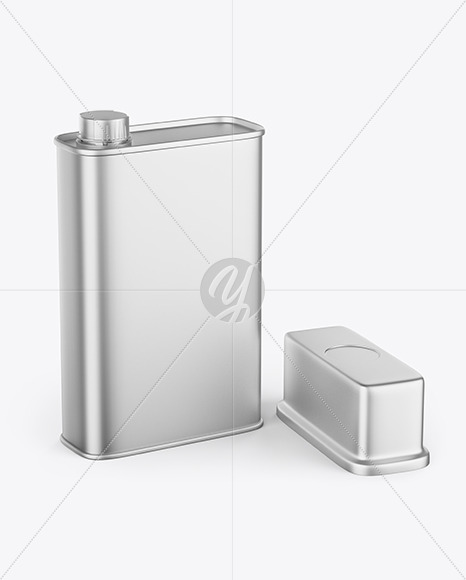 Metallic Tin Can Mockup