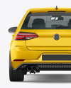 Hatchback 5-doors Mockup - Back View