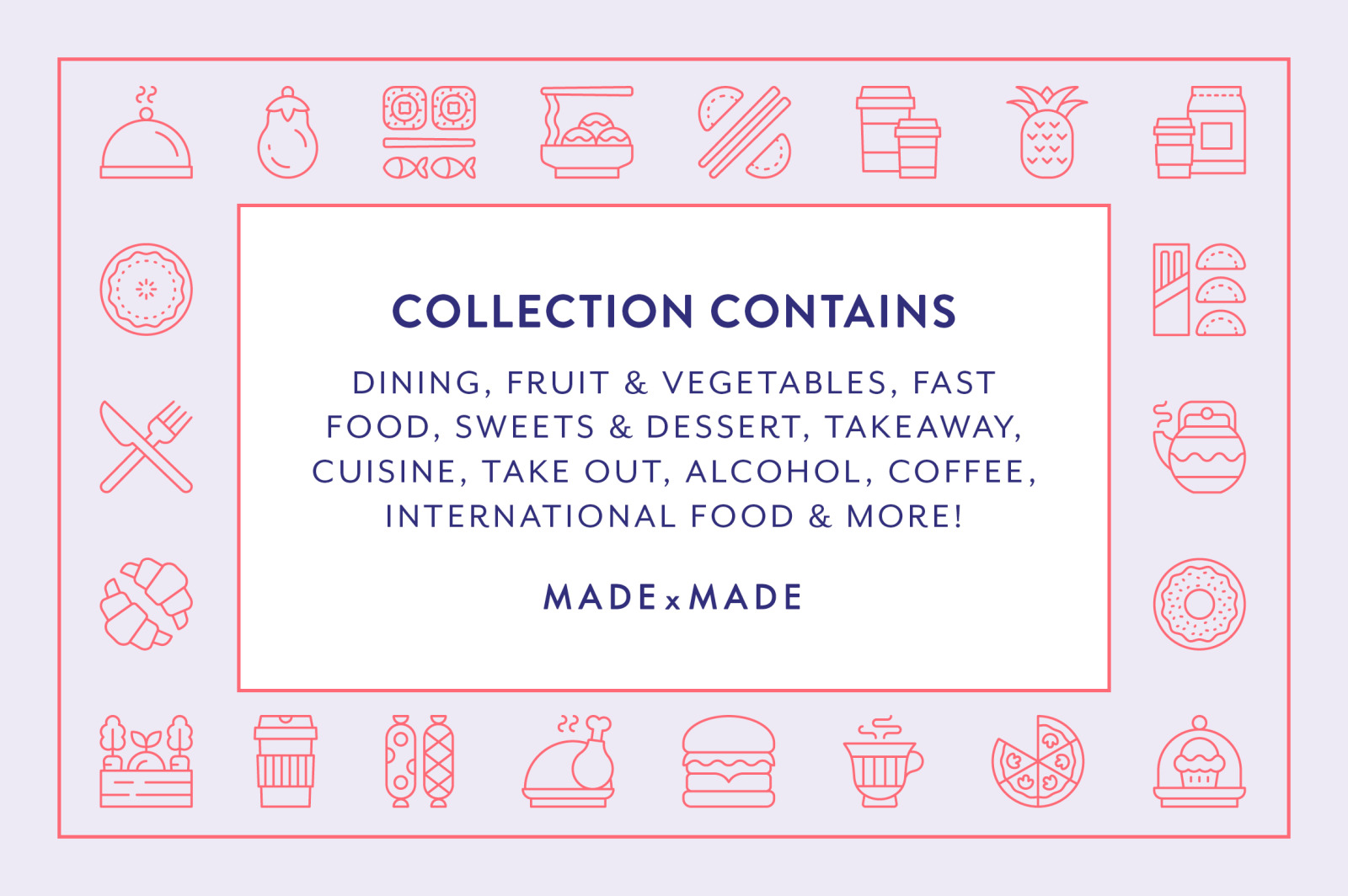Line Icons – Food &amp; Drink