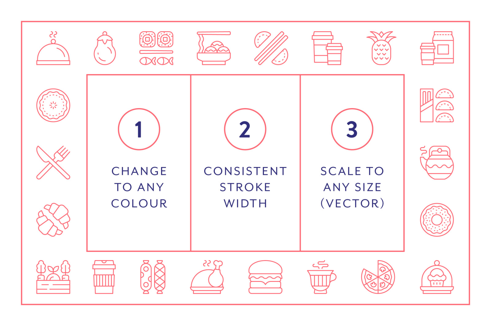 Line Icons – Food &amp; Drink