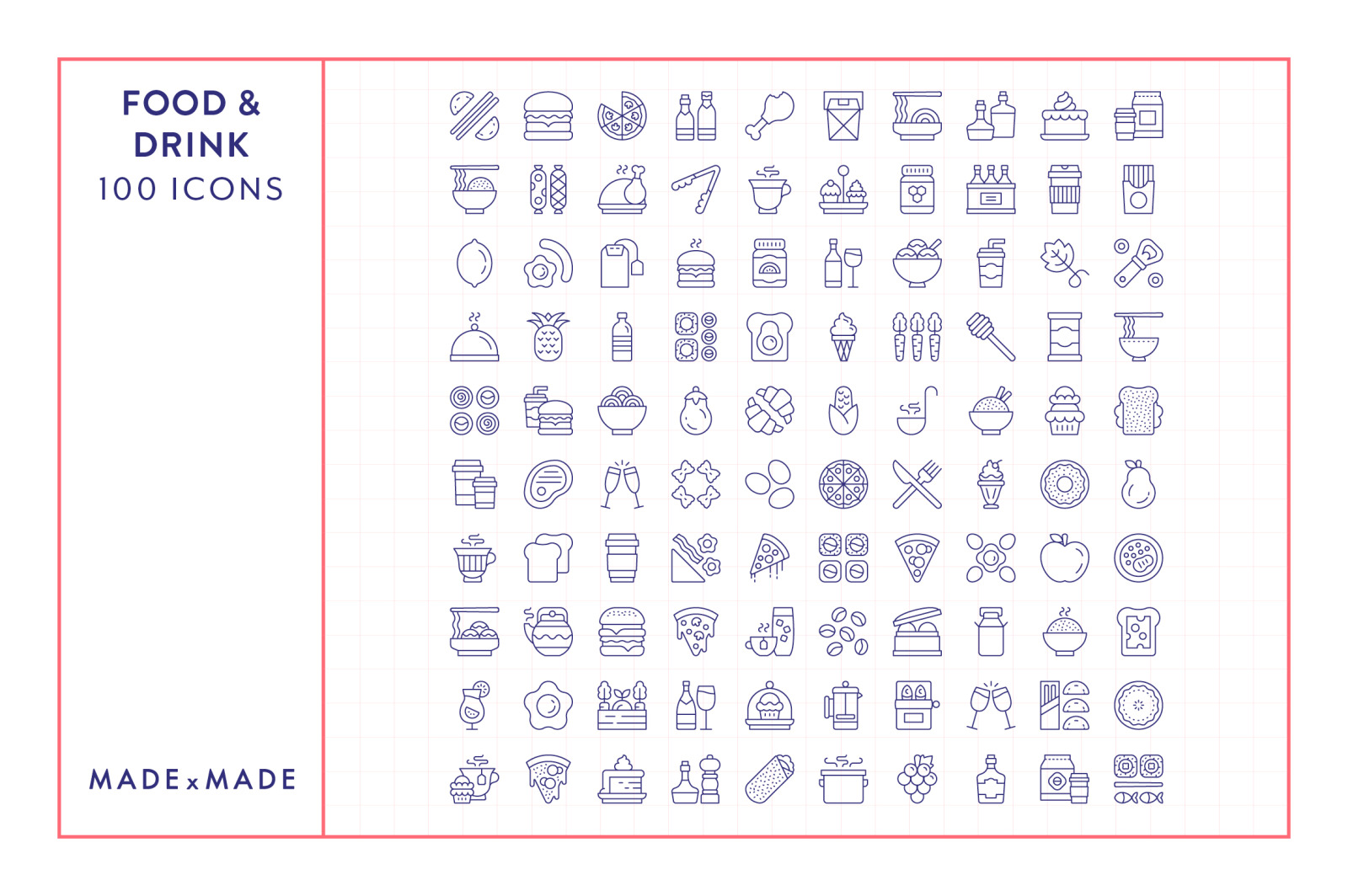 Line Icons – Food &amp; Drink