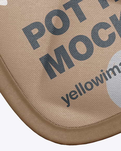 Fabric Pot Holder Mockup