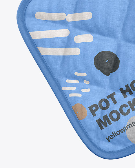 Fabric Pot Holder Mockup