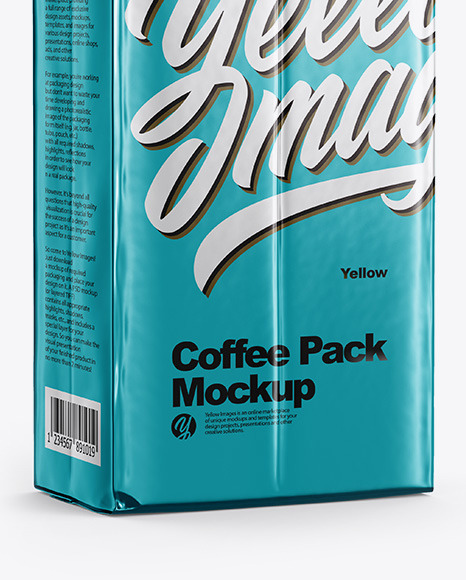 Metallic Coffee Pack Mockup