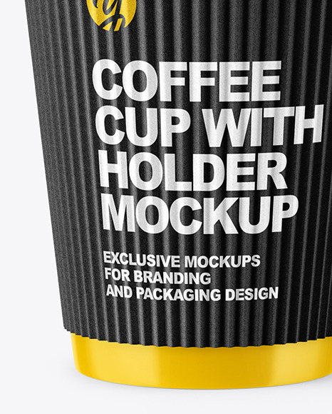 Coffee Cup with Straw Mockup