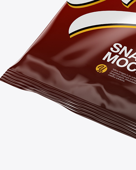 Glossy Snack Bar Mockup