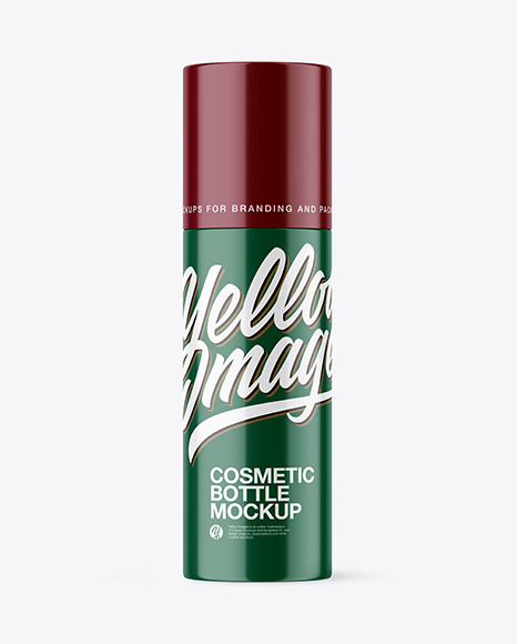 Glossy Cosmetic Bottle Mockup