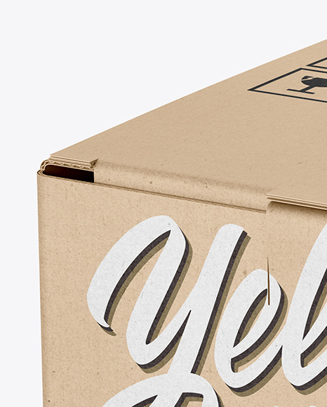 Kraft Paper Box Mockup