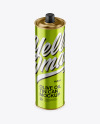 1L Metallic Olive Oil Tin Can Mockup