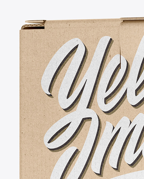 Kraft Paper Box Mockup Kraft Paper Box Mockup