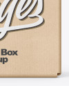 Kraft Paper Box Mockup Kraft Paper Box Mockup