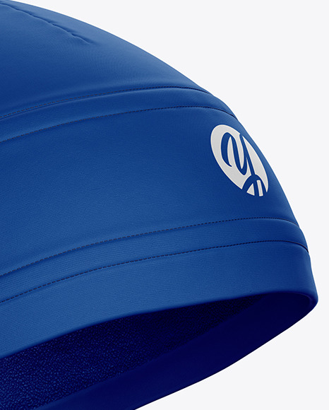 Cycling Hat Mockup - Half Side View