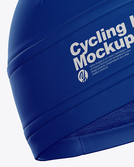 Cycling Hat Mockup - Half Side View