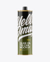 1L Glossy Olive Oil Tin Can Mockup