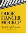 Paper Door Hanger Mockup