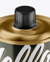 0.5L Glossy Olive Oil Tin Can Mockup