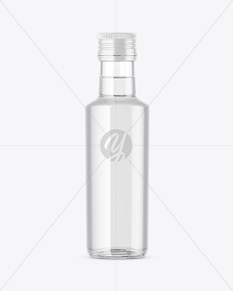 Clear Glass Bottle Mockup