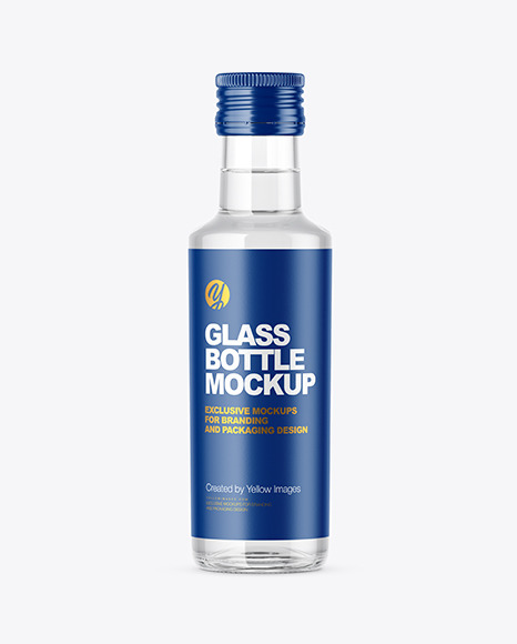 Clear Glass Bottle Mockup