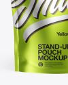 Metallic Stand-Up Pouch Mockup