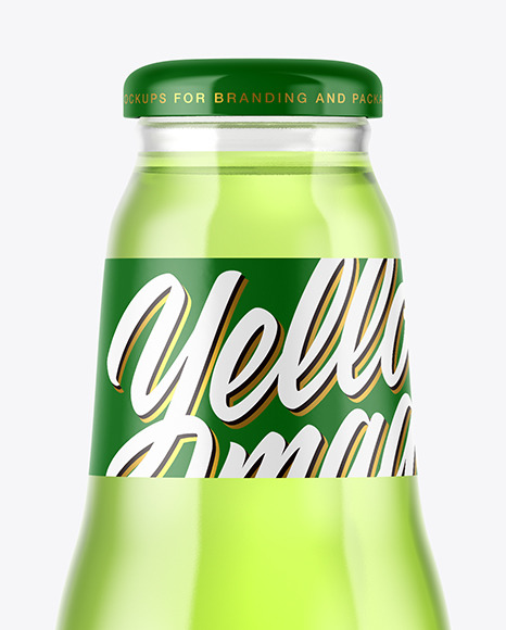 Clear Glass Drink Bottle Mockup Clear Glass Drink Bottle Mockup
