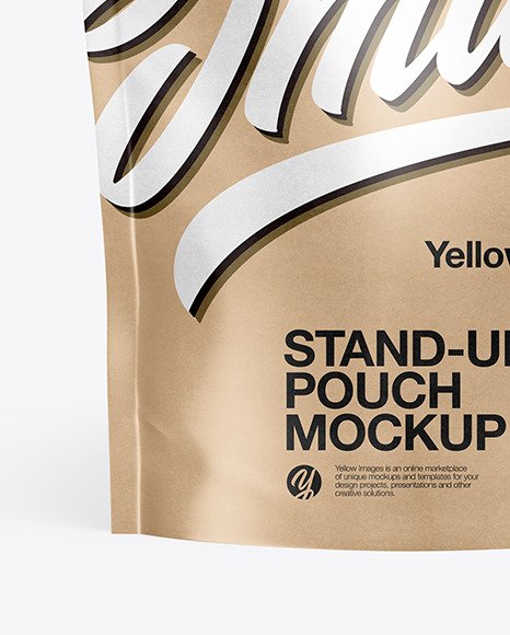 Kraft Stand-Up Pouch Mockup