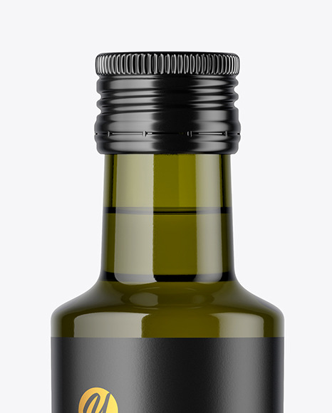 Green Glass Bottle Mockup