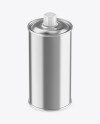 0.5L Metallic Olive Oil Tin Can Mockup