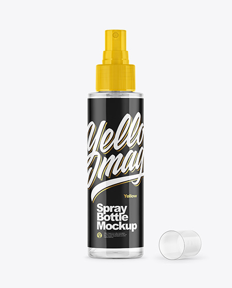 Clear Spray Bottle Mockup - Body spray bottle mockup