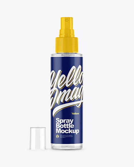 Clear Spray Bottle Mockup Clear Spray Bottle Mockup