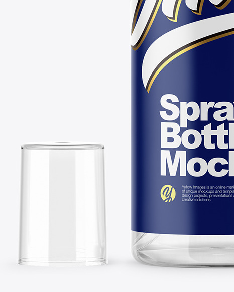 Clear Spray Bottle Mockup Clear Spray Bottle Mockup