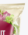 Plastic Bag With Salad Kit Mockup