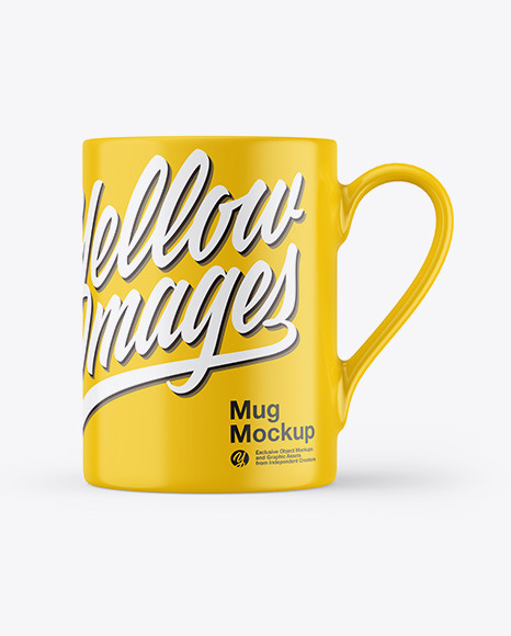 Glossy Coffee Cup Mockup