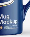 Glossy Coffee Cup Mockup