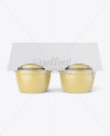 Pear Apple Sauce 4-4 Oz. Cups Mockup - Front View