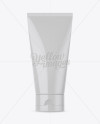 Gloss Plastic Cosmetic Tube With Screw Cap Mockup