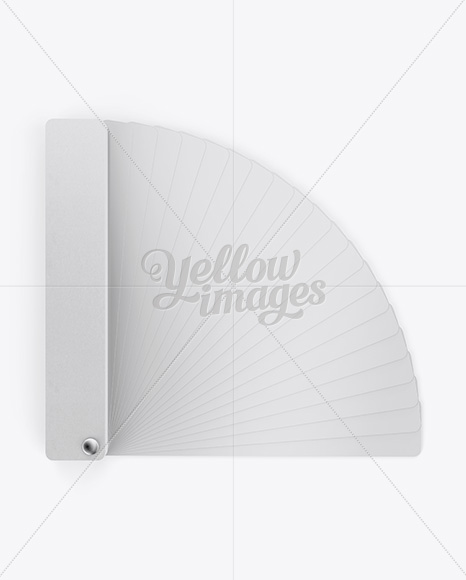 Color Fan Mockup - Top View