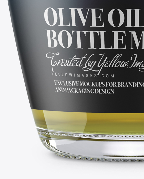 Olive Oil Glass Bottle w/ Bung Mockup