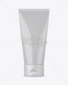 Glossy Plastic Cosmetic Tube With Frosted Screw Cap Mockup