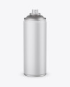 Matte Spray Can Without Cap Mockup