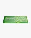 Glossy Chocolate Bar Mockup - Front View (High Angle Shot)