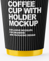 Coffee Cup with Straw Mockup