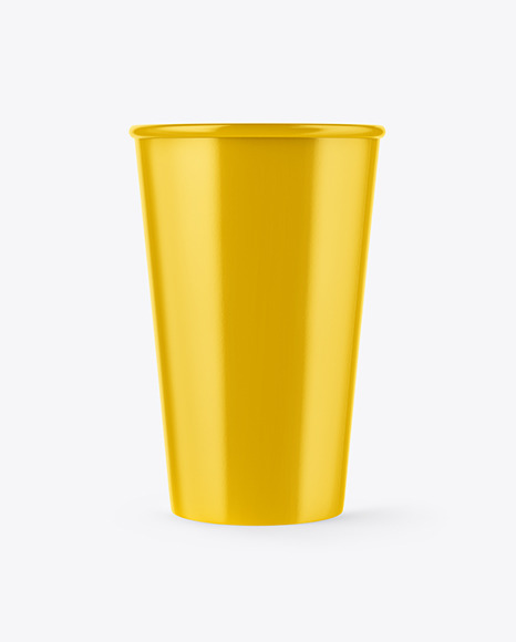 Coffee Cup with Straw Mockup