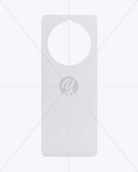 Paper Door Hanger Mockup