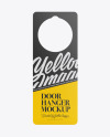 Paper Door Hanger Mockup